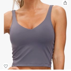 Longline athletic crop top